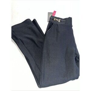 On Chic black High Rise boot Cut Scuba Elastic Waist Pants Jr Size L nWT